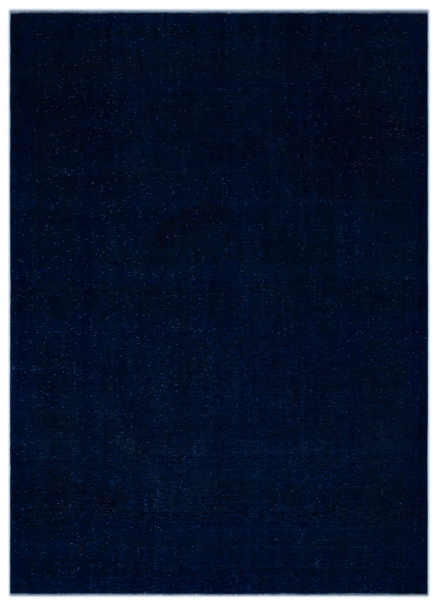 Navyel Mavi ve Lacivert Düz El Dokuma Halı 245x338 cm
