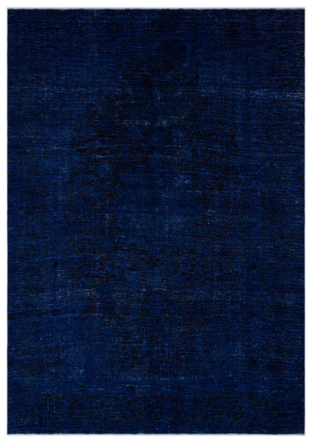 Navyel Mavi ve Lacivert Düz El Dokuma Halı 244x352 cm