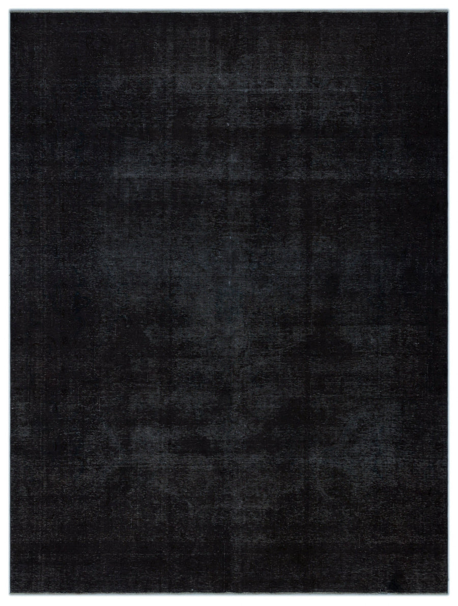 Navyel Siyah ve Gri Düz El Dokuma Halı 275x380 cm
