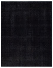 Navyel Siyah ve Gri Düz El Dokuma Halı 296x380 cm