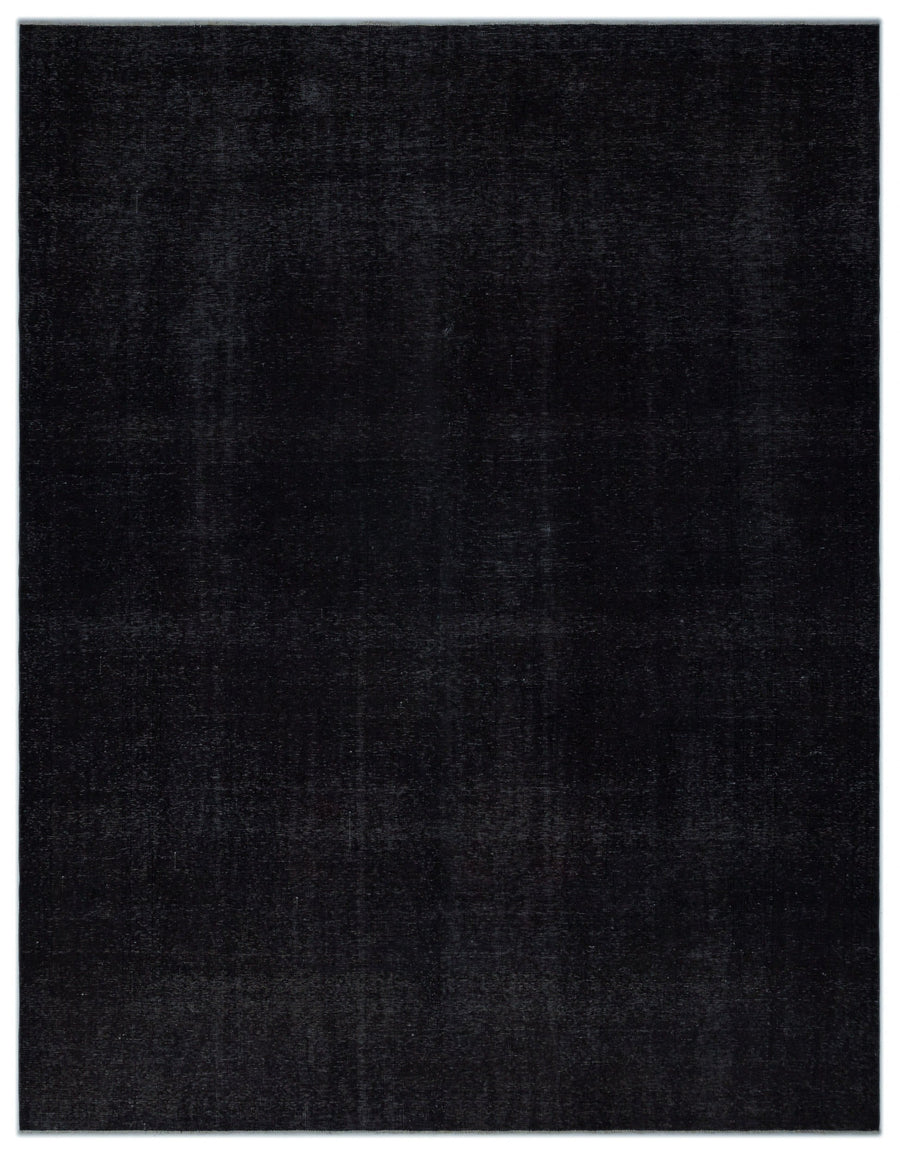 Navyel Siyah ve Gri Düz El Dokuma Halı 296x380 cm