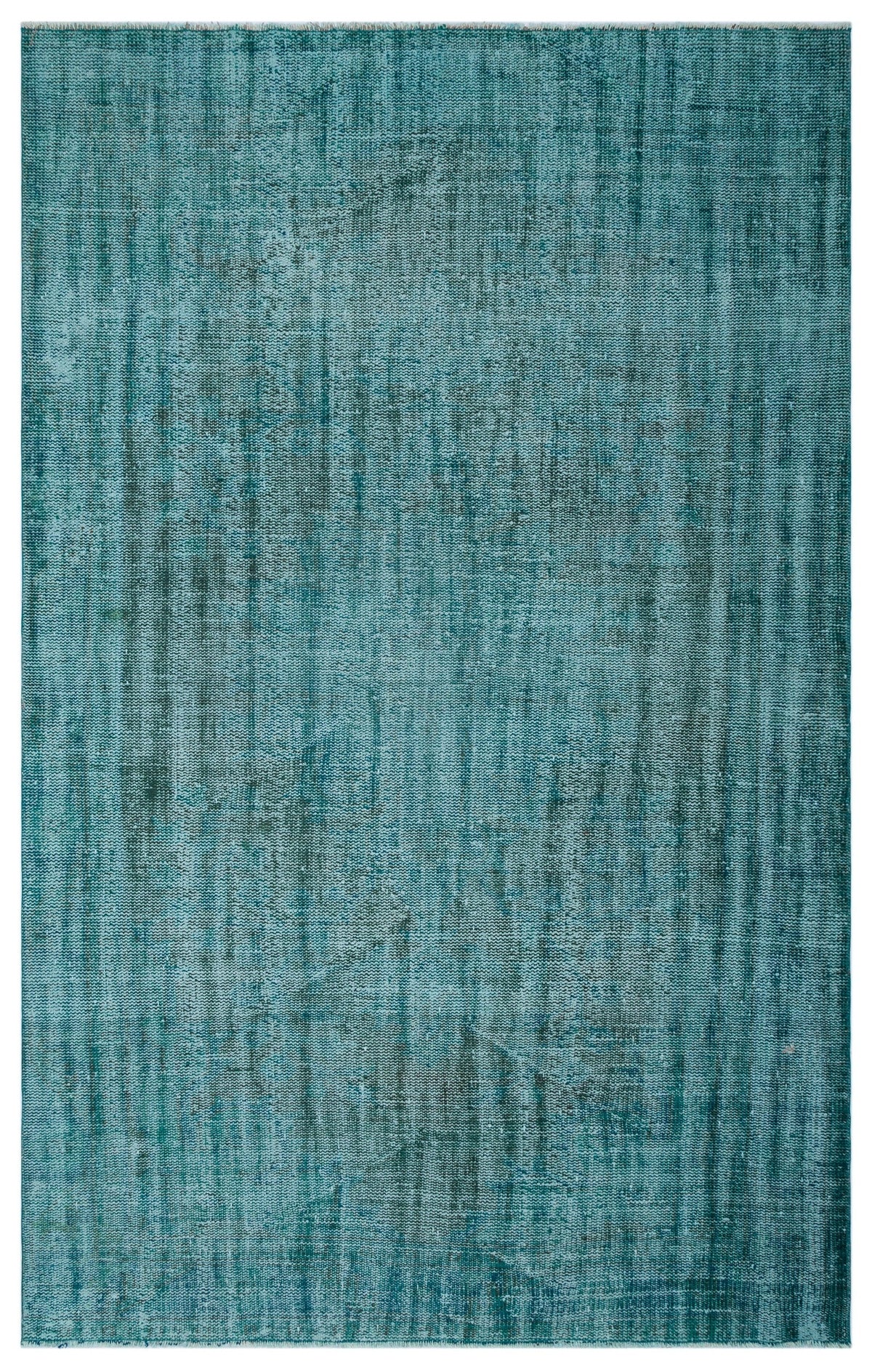 Tirena Turkuaz ve Gri Soyut Desenli El Dokuma Halı 182x275 cm