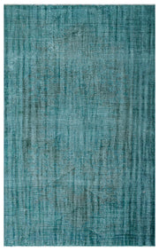Tirena Turkuaz ve Gri Soyut Desenli El Dokuma Halı 182x275 cm