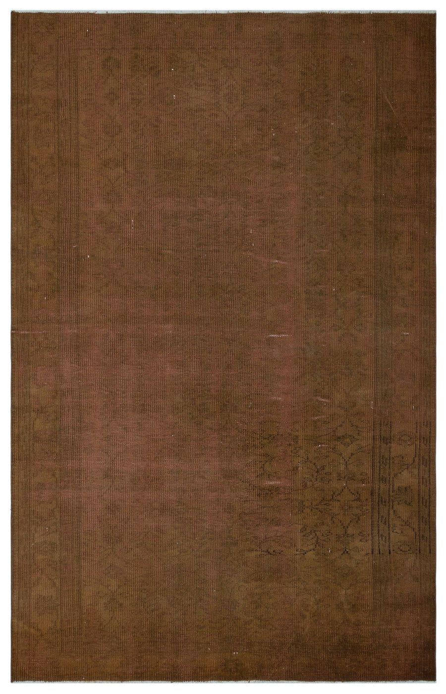 Tirena Kahverengi ve Bej Çiçek Desenli El Dokuma Halı 169x266 cm