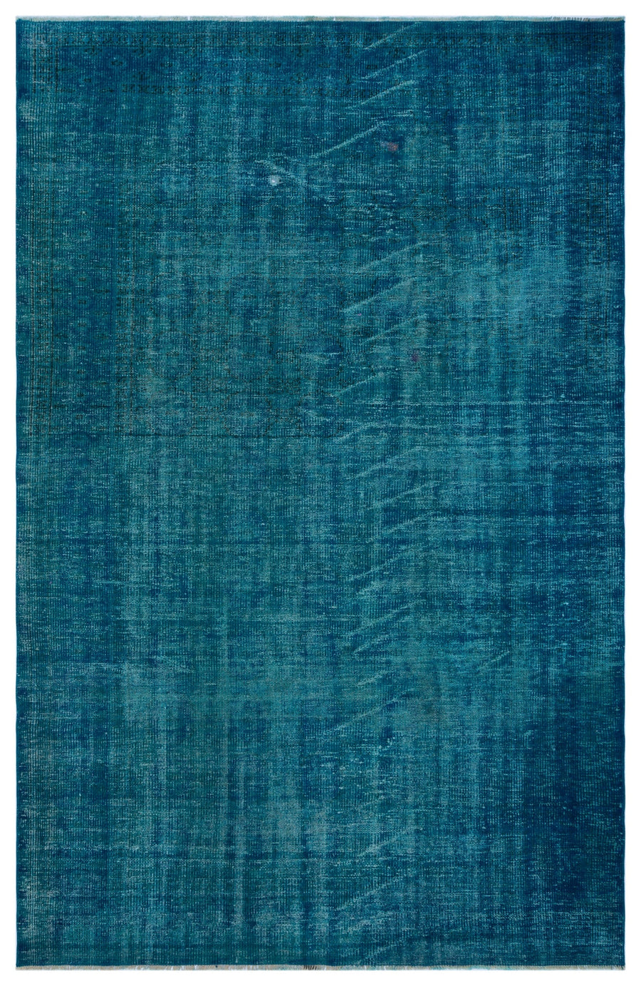Tirena Turkuaz ve Lacivert Düz El Dokuma Halı 172x267 cm