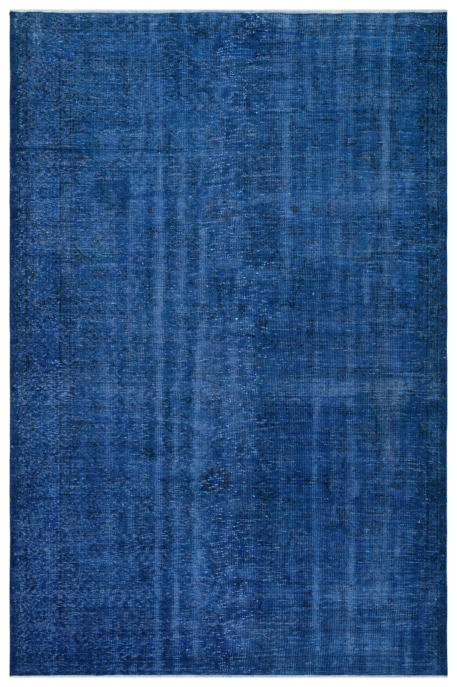 Tirena Mavi ve Lacivert Soyut Desenli El Dokuma Halı 184x275 cm