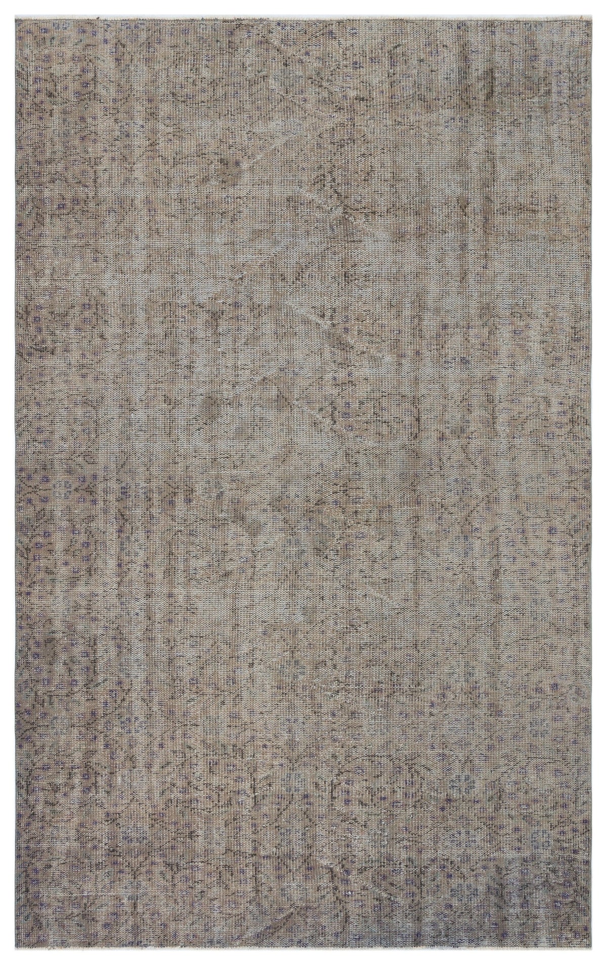 Tirena Gri ve Bej Soyut Desenli El Dokuma Halı 160x257 cm