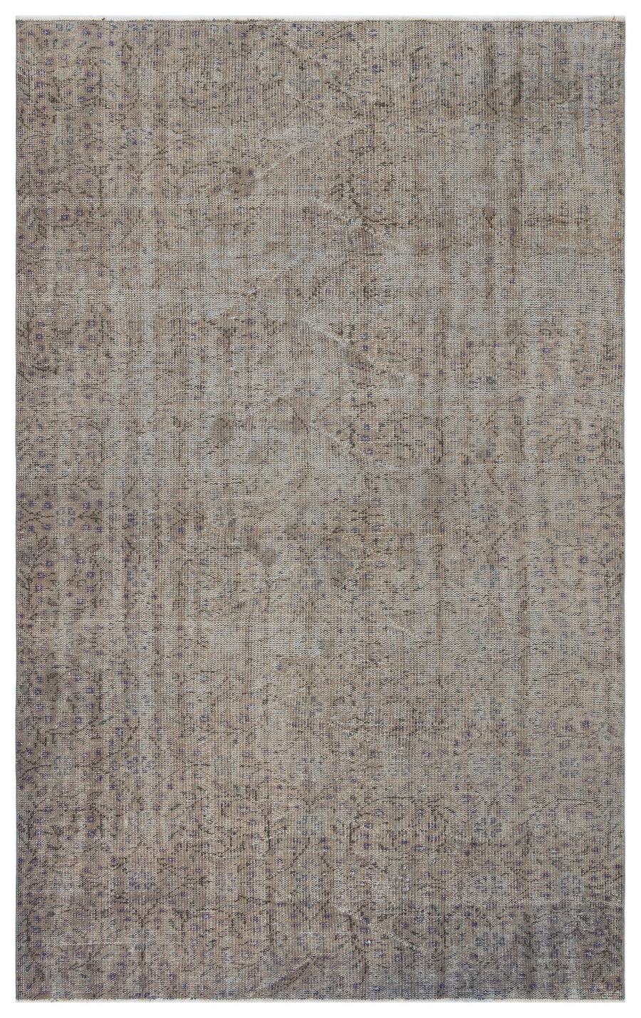 Tirena Gri ve Bej Soyut Desenli El Dokuma Halı 160x257 cm
