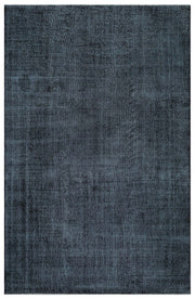 Tirena Siyah ve Lacivert Düz El Dokuma Halı 203x308 cm