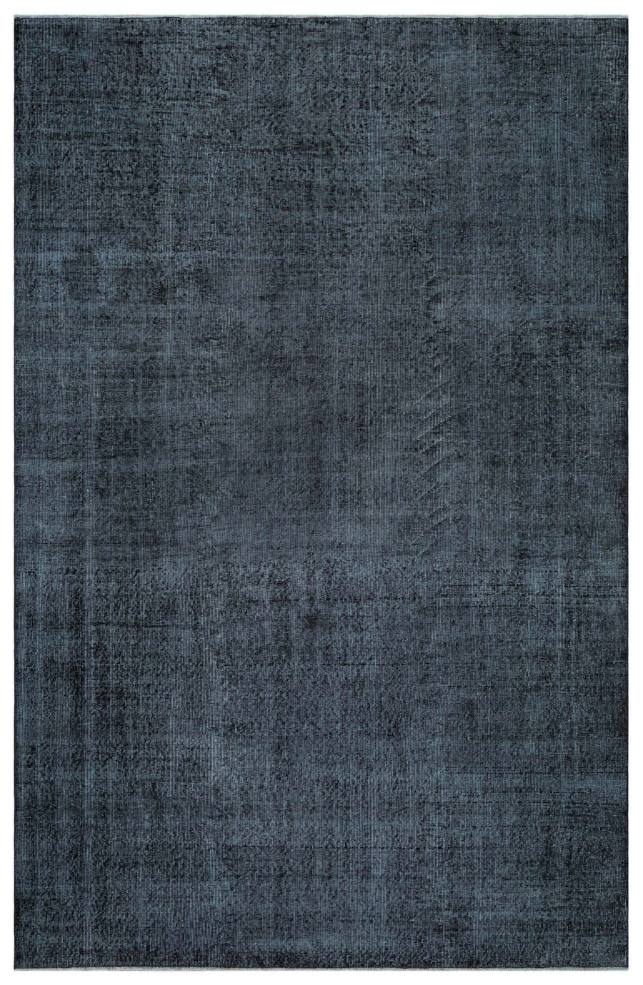 Tirena Siyah ve Lacivert Düz El Dokuma Halı 203x308 cm