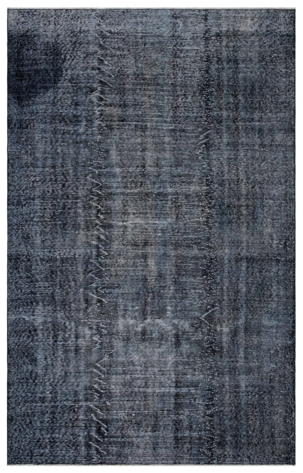 Tirena Siyah ve Gri Soyut Desenli El Dokuma Halı 184x285 cm
