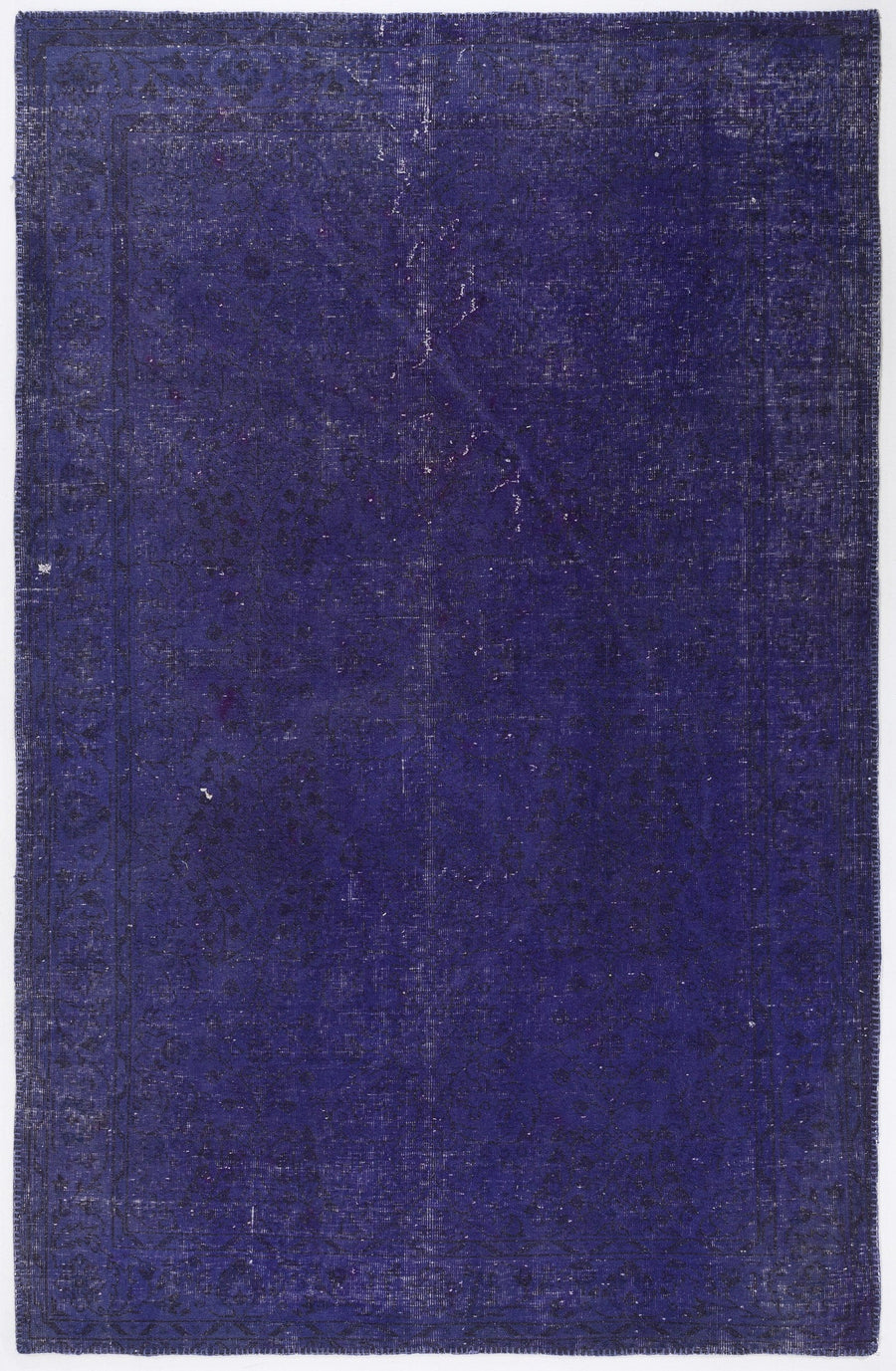 Tirena Mor ve Lacivert Madalyon Desenli El Dokuma Halı 182x283 cm