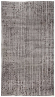 Tirena Gri ve Antrasit Soyut Desenli El Dokuma Halı 172x304 cm