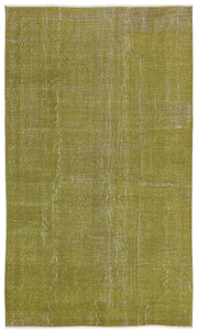 Tirena Yeşil ve Bej Düz El Dokuma Halı 147x250 cm