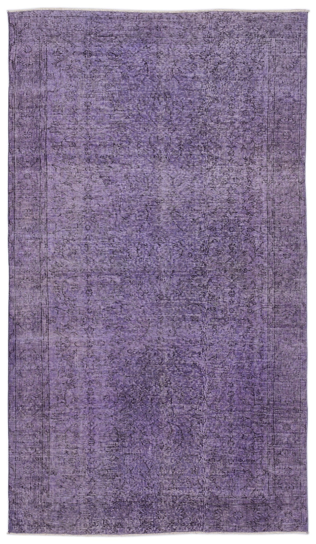 Tirena Mor ve Gri Soyut Desenli El Dokuma Halı 154x266 cm