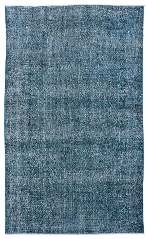 Tirena Turkuaz ve Gri Soyut Desenli El Dokuma Halı 170x283 cm