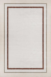 Bej Krem Minimalist Modern Halı - Yıkanabilir - Kaymaz Taban - Pati Dostu