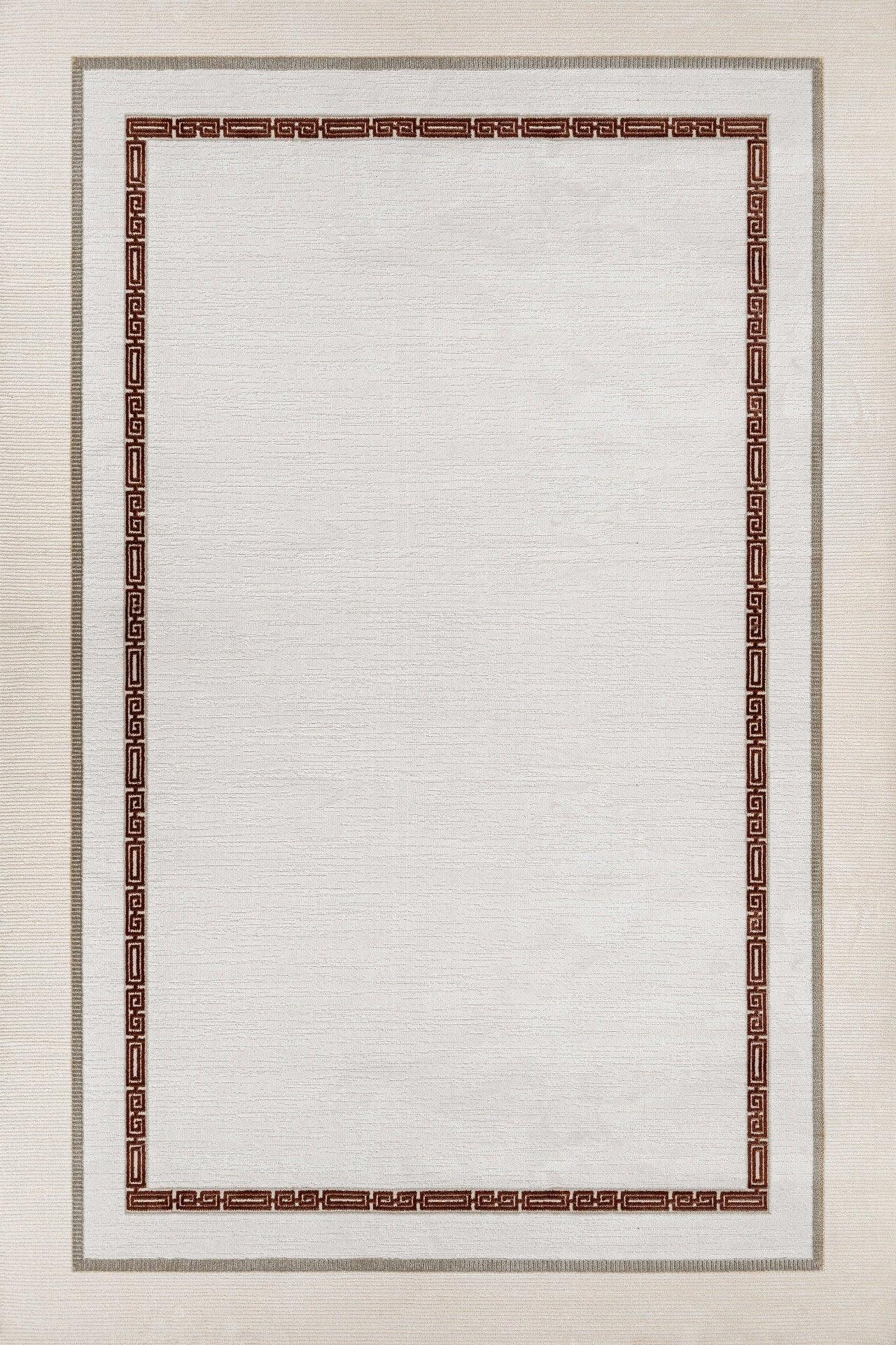 Bej Krem Minimalist Modern Halı - Yıkanabilir - Kaymaz Taban - Pati Dostu