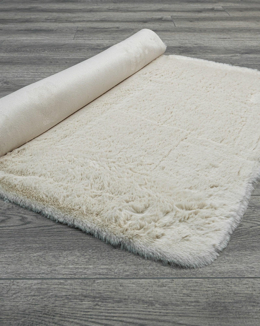 Bej Krem Bohem Dekoratif Halı - Yıkanabilir