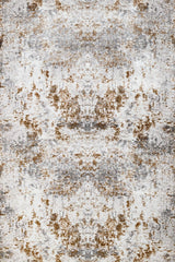 Brown Anthracite Grey Abstract Pattern Modern Living Room Rug