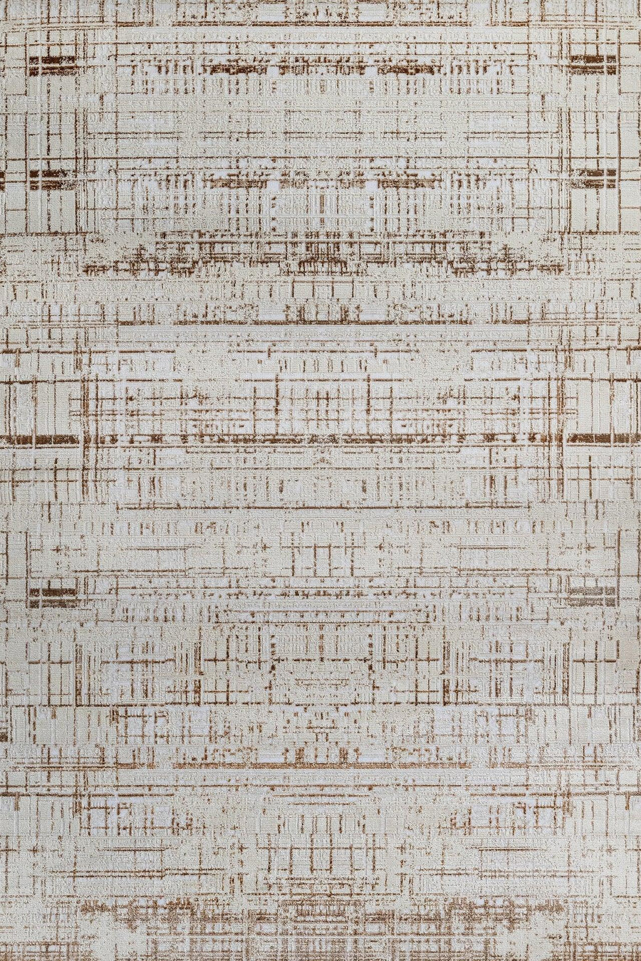 Bej Bohem Modern Halı - Yıkanabilir - Kaymaz Taban - Pati Dostu