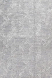 Beyaz Gri Dokulu Minimalist Halı - Yıkanabilir - Kaymaz Taban - Pati Dostu