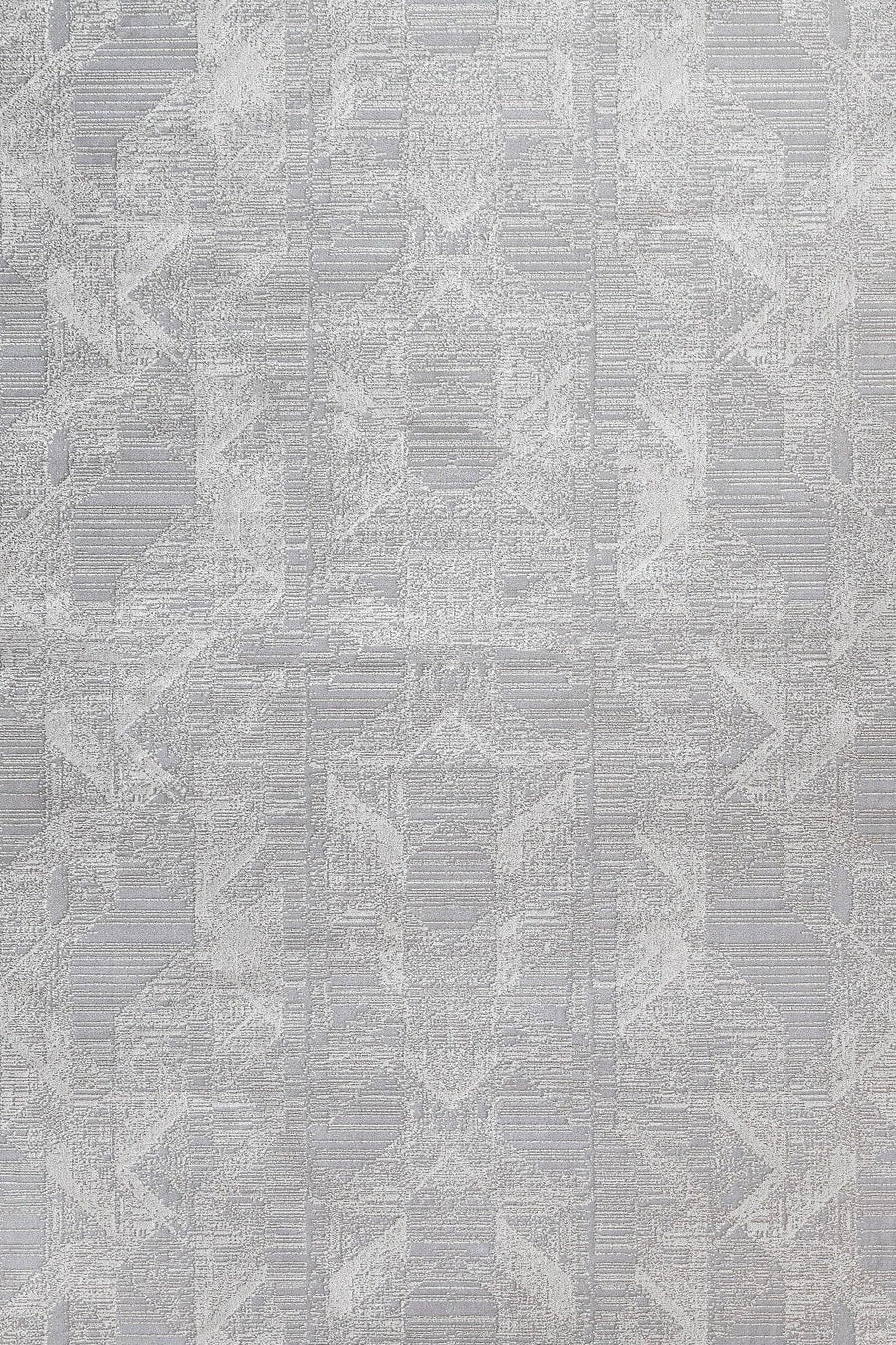 Beyaz Gri Dokulu Minimalist Halı - Yıkanabilir - Kaymaz Taban - Pati Dostu