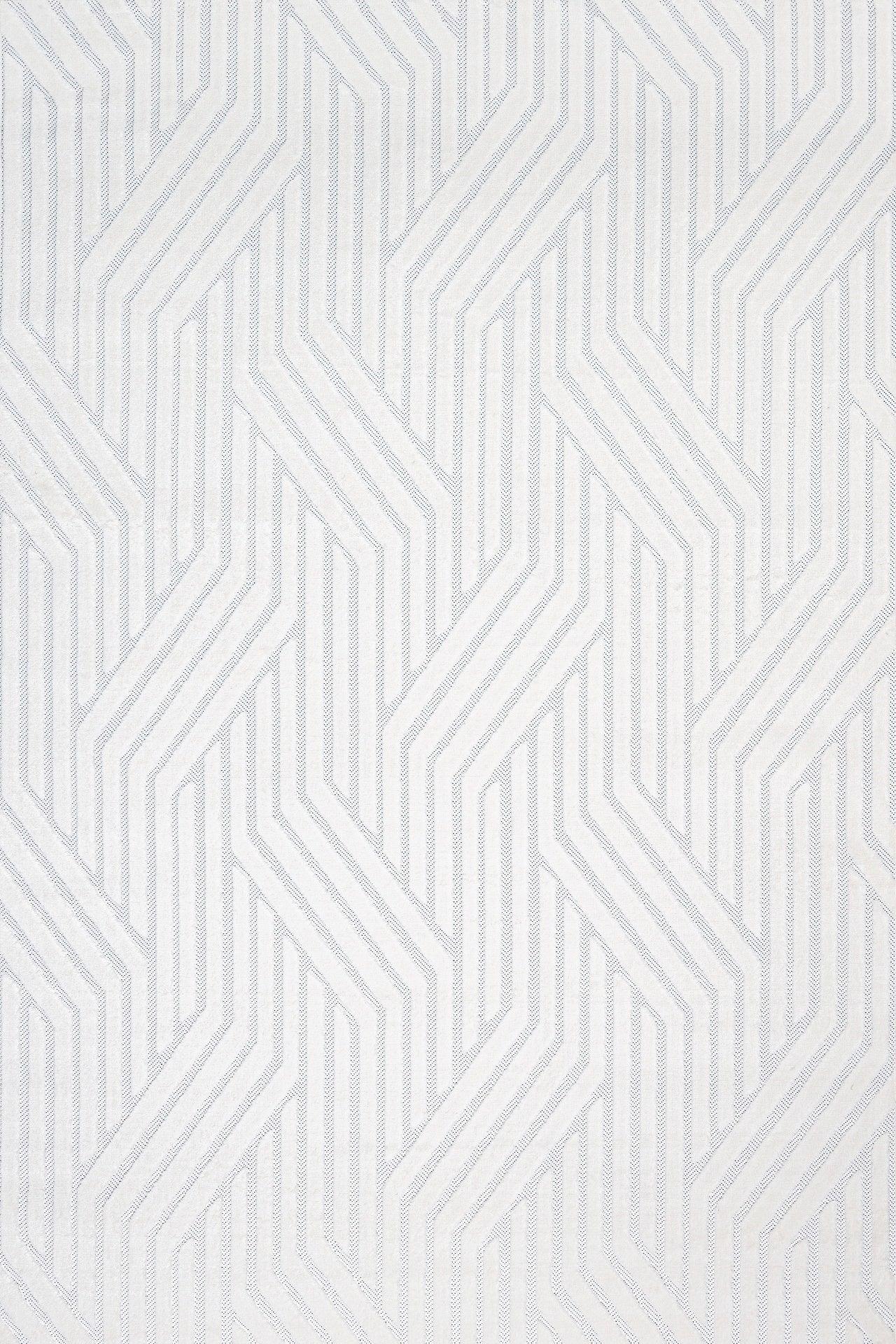 Beyaz Ekru Dokulu Minimalist Halı - Yıkanabilir - Kaymaz Taban - Pati Dostu