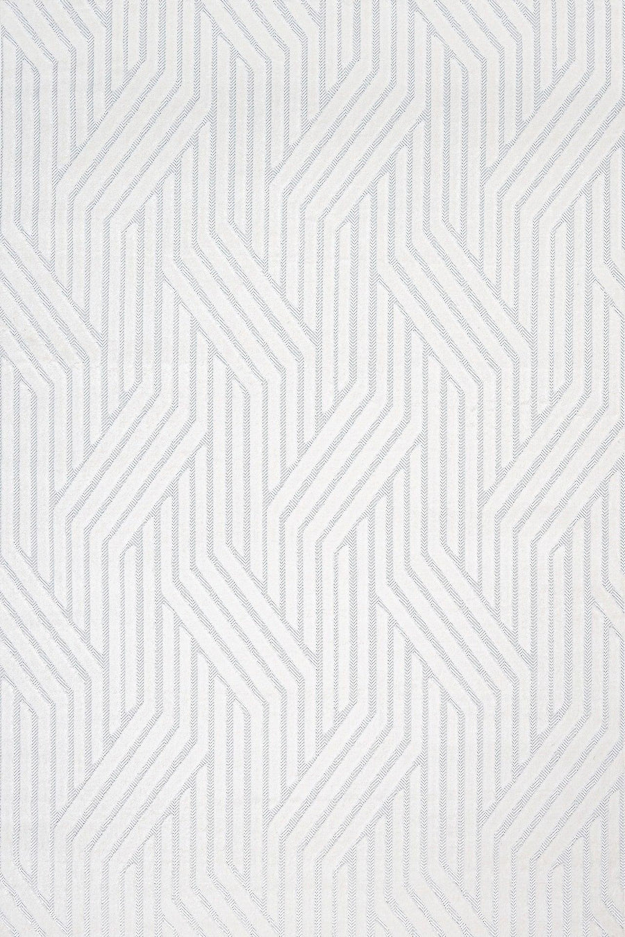 Beyaz Ekru Dokulu Minimalist Halı - Yıkanabilir - Kaymaz Taban - Pati Dostu