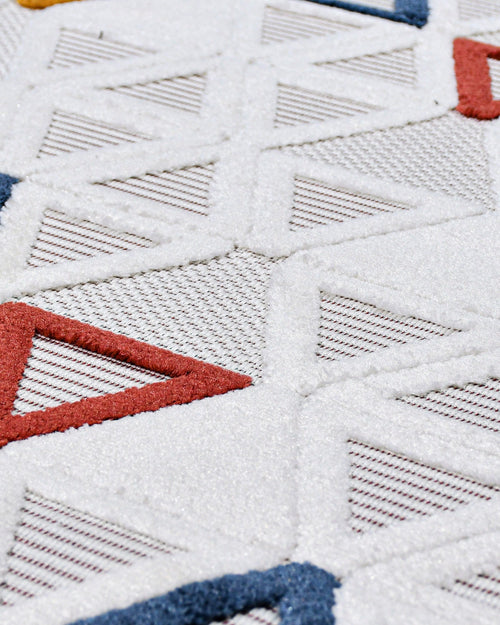 Keyson Geometrik Polyester Makine Halısı