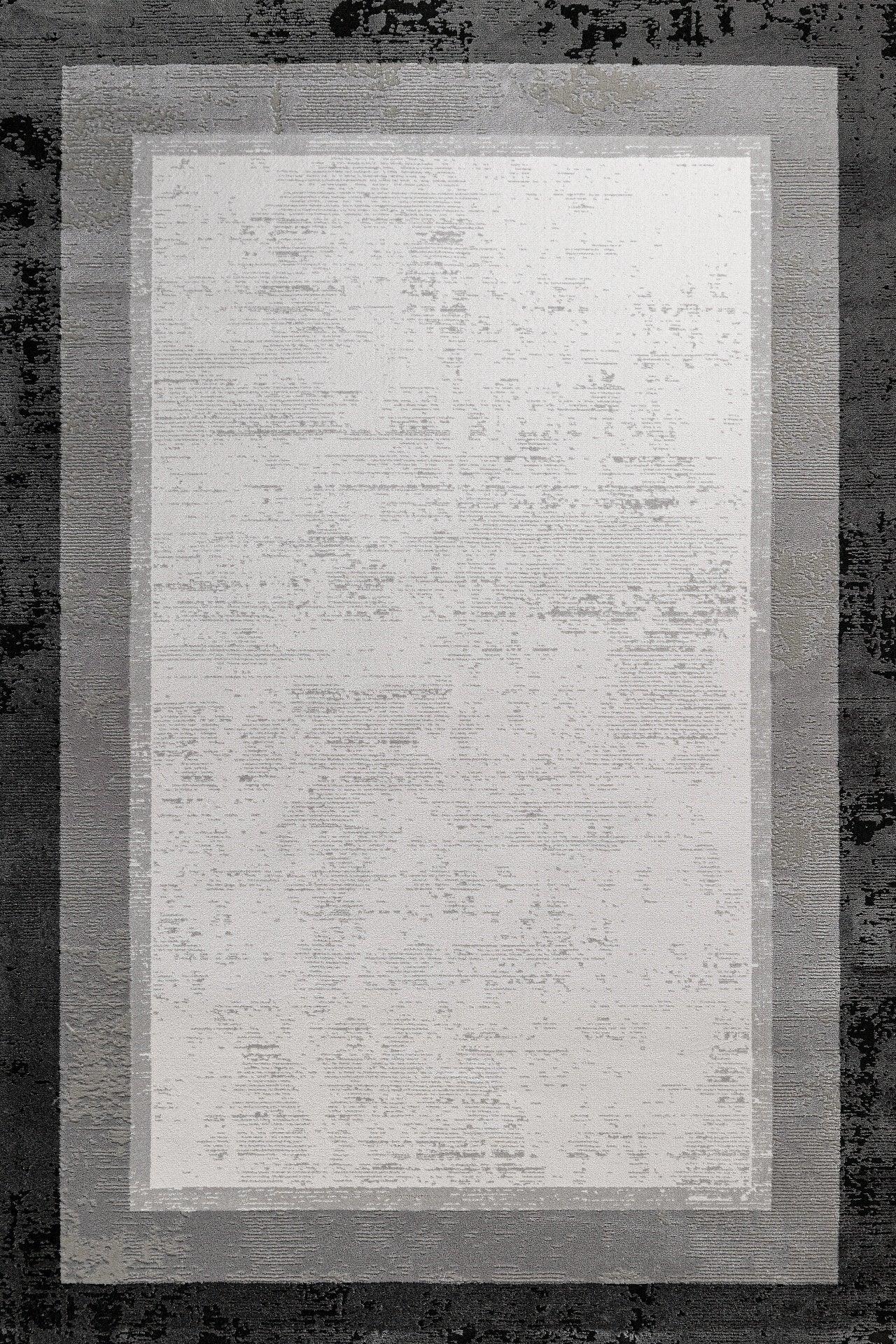 Antrasit Gri Bordürlü Minimalist Halı - Yıkanabilir - Kaymaz Taban - Pati Dostu