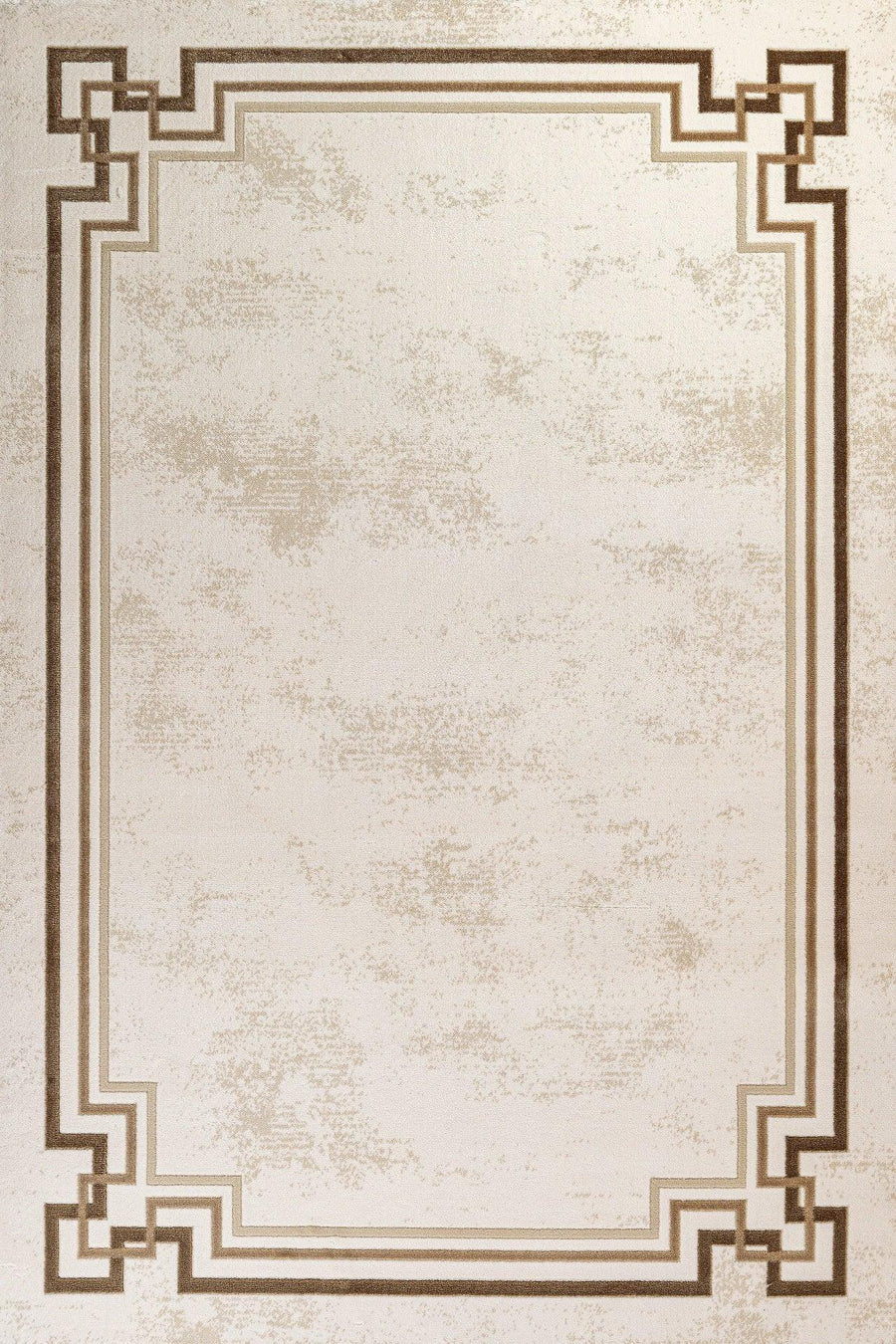 Bordürlü Modern Halı - Yıkanabilir - Kaymaz Taban - Pati Dostu