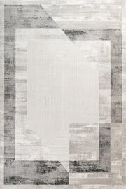 Antrasit Gri Minimalist Modern Halı - Yıkanabilir - Kaymaz Taban - Pati Dostu