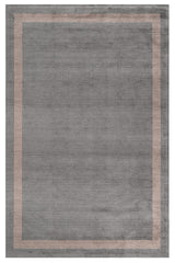 Grey Beige Modern Living Room Rug Geometric - Polyester