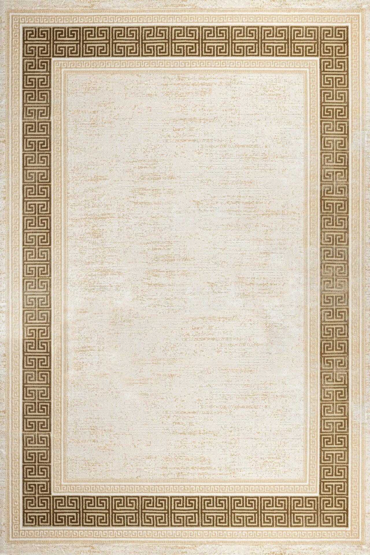 Bordürlü Modern Halı - Yıkanabilir - Kaymaz Taban - Pati Dostu