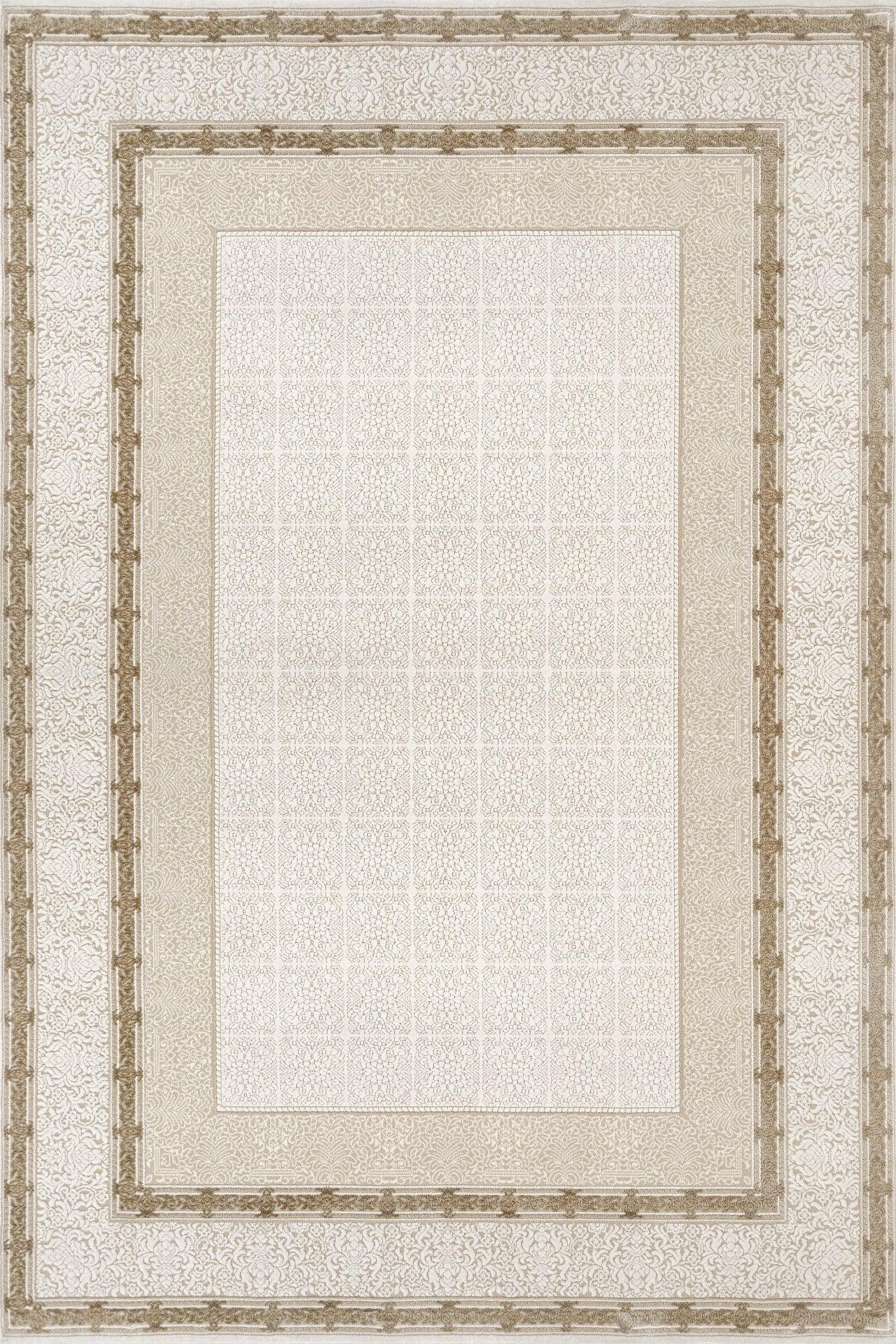 Bordürlü Modern Halı - Yıkanabilir - Kaymaz Taban - Pati Dostu