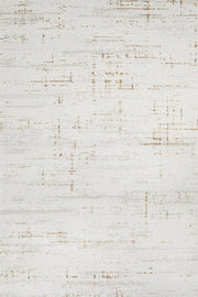 Beyaz Ekru Eskitme Minimalist Halı - Yıkanabilir - Kaymaz Taban - Pati Dostu