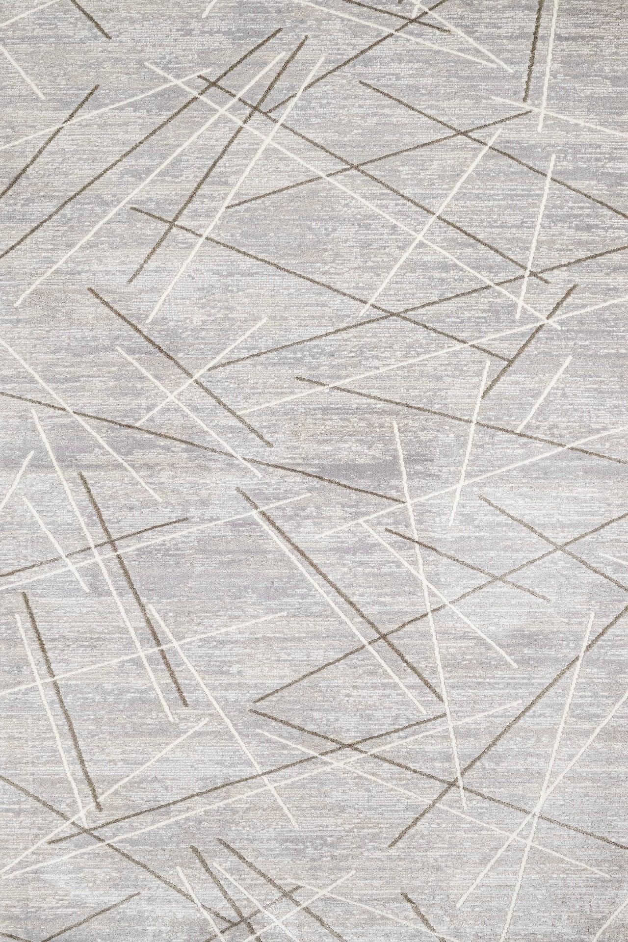 Bej Vizon Baklava Geometrik Halı - Yıkanabilir - Kaymaz Taban - Pati Dostu