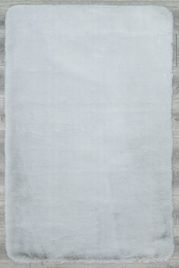 Gri Bohem Dekoratif Halı - Yıkanabilir