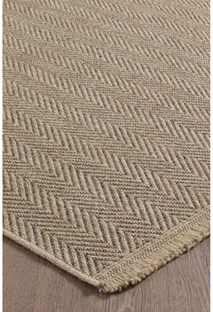 Chevronite Natural Chevron Jute Carpet