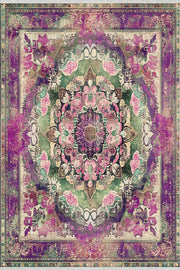 Bohem Dekoratif Halı - Yıkanabilir - Kaymaz Taban - Pati Dostu