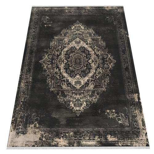 Vintage Madalyon Halı - Zamansız Eskitilmiş Zarafet