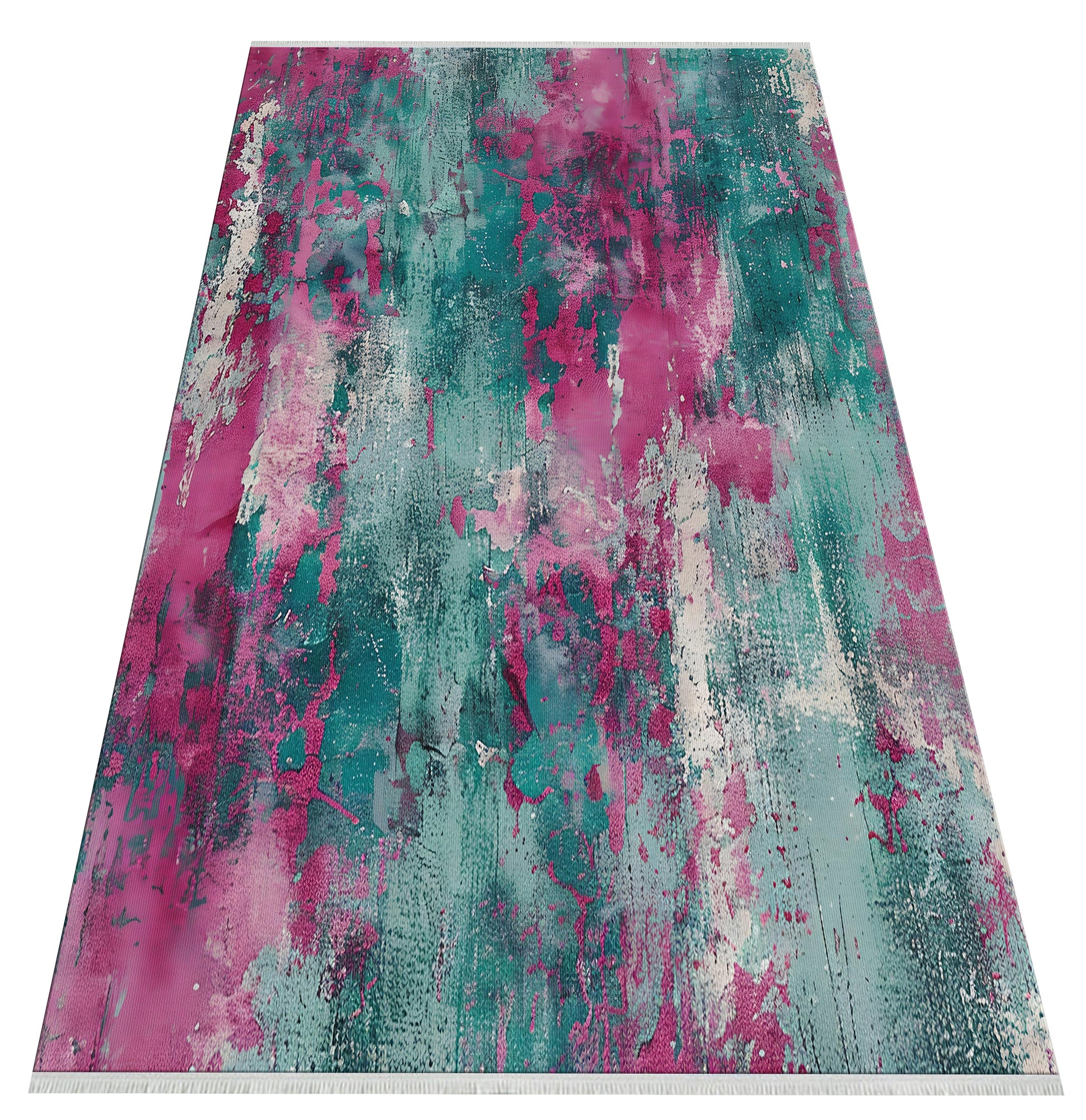 Abstract Dekoratif Halı - Yıkanabilir - Kaymaz Taban - Pati Dostu