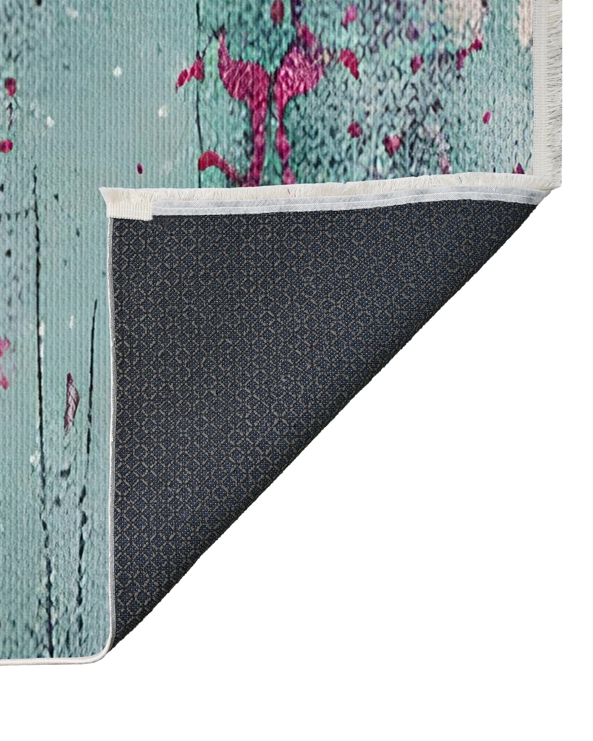 Abstract Dekoratif Halı - Yıkanabilir - Kaymaz Taban - Pati Dostu