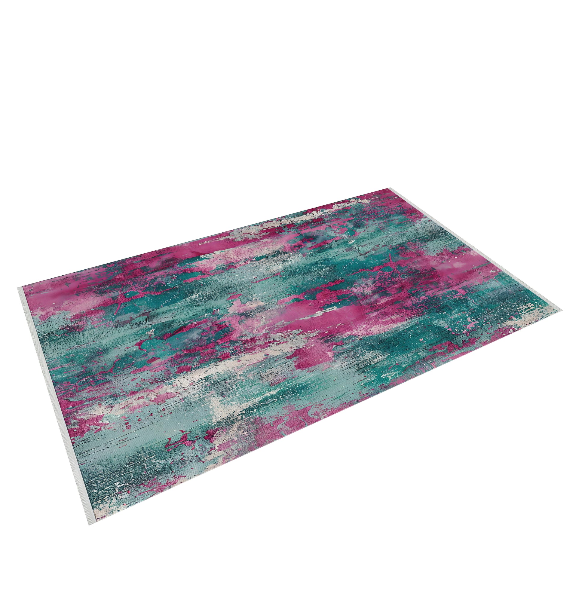 Abstract Dekoratif Halı - Yıkanabilir - Kaymaz Taban - Pati Dostu