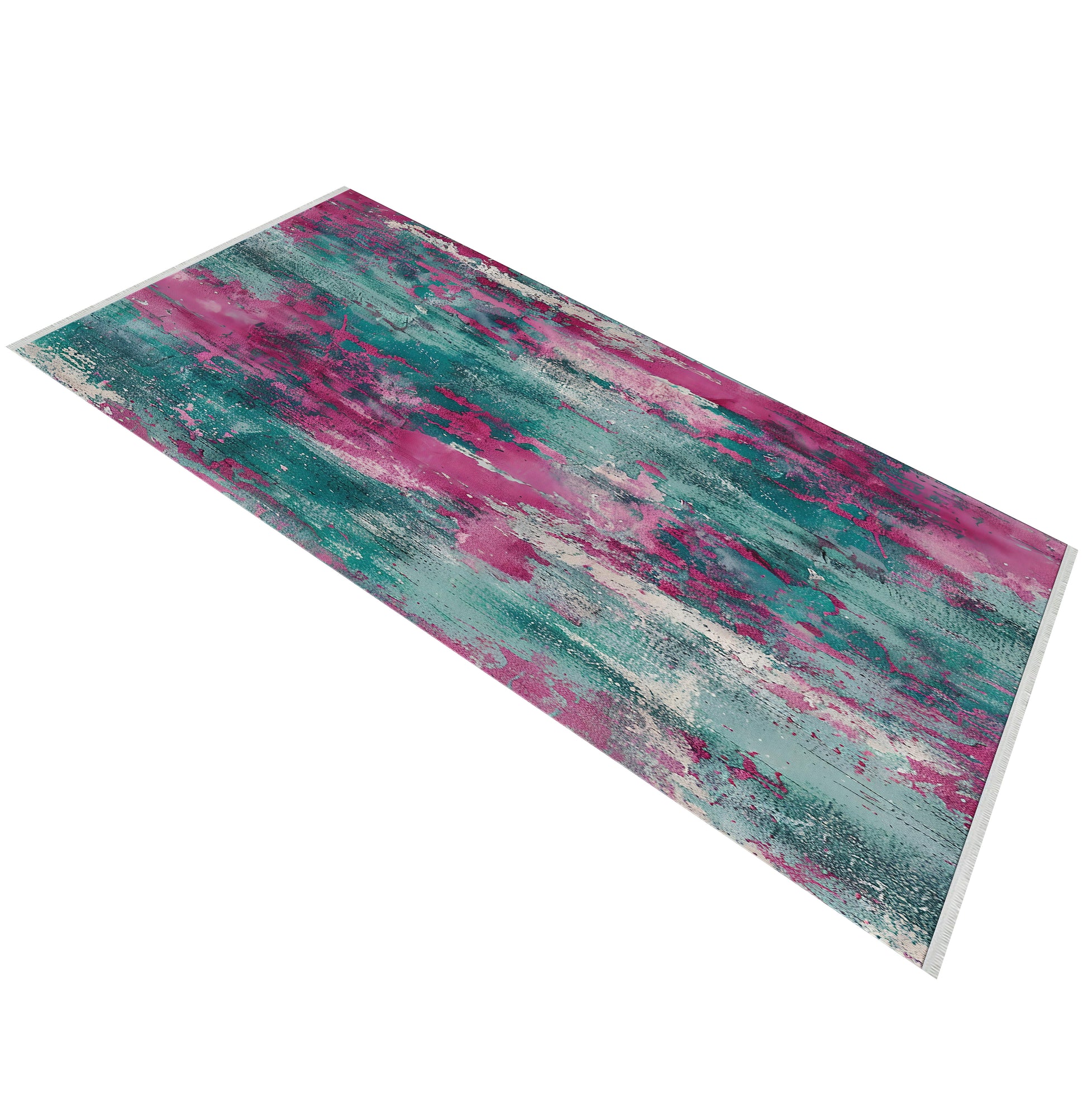 Abstract Dekoratif Halı - Yıkanabilir - Kaymaz Taban - Pati Dostu