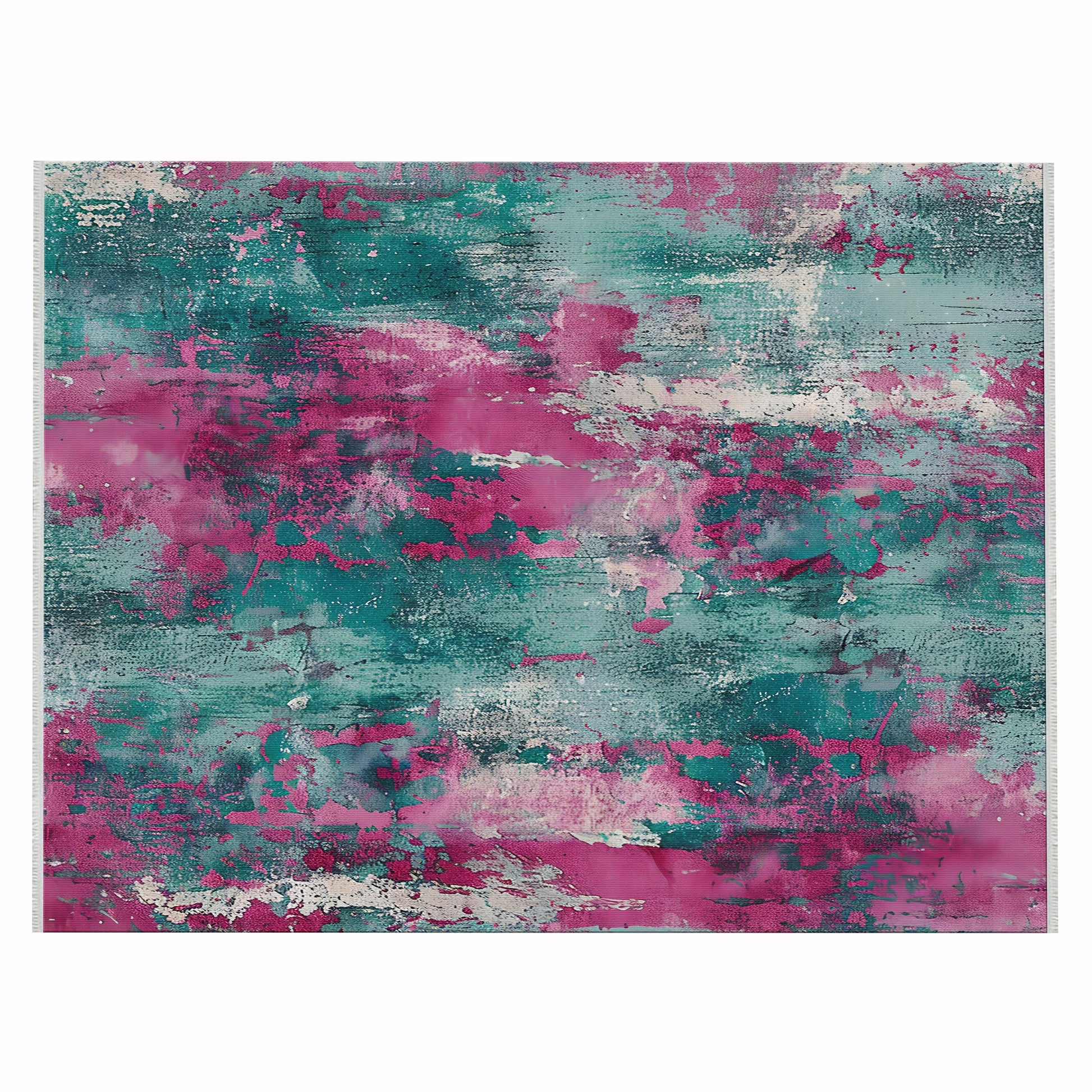 Abstract Dekoratif Halı - Yıkanabilir - Kaymaz Taban - Pati Dostu