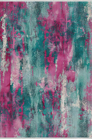 Abstract Dekoratif Halı - Yıkanabilir - Kaymaz Taban - Pati Dostu