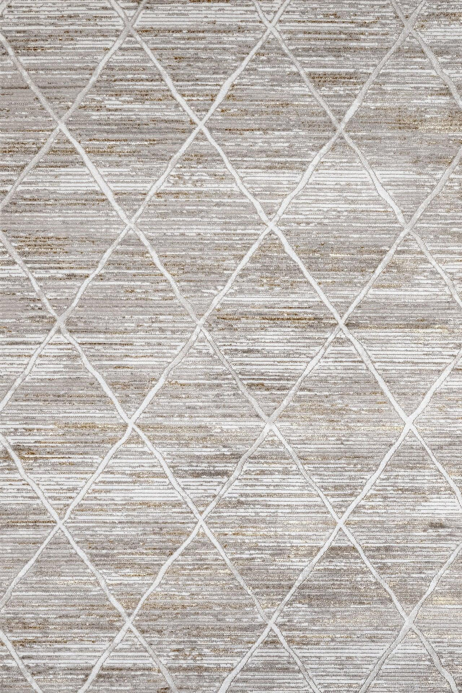 Bej Gold Bordürlü Minimalist Halı - Yıkanabilir - Kaymaz Taban - Pati Dostu