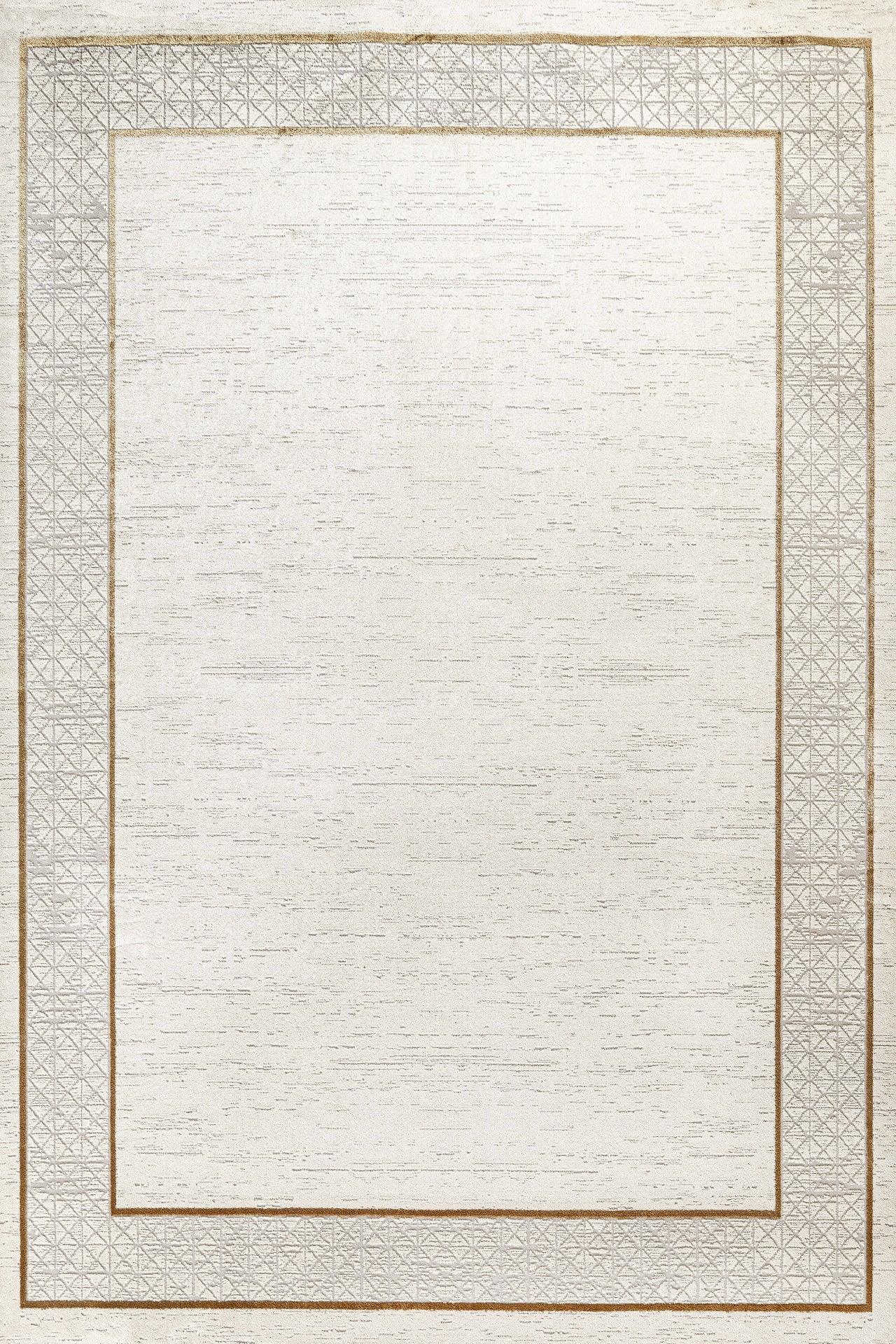 Bej Krem Minimalist Modern Halı - Yıkanabilir - Kaymaz Taban - Pati Dostu